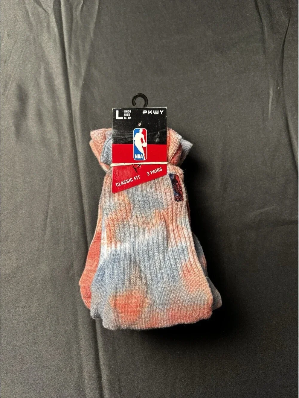 NBA Tie Dye Low Cut Ankle Socks 3 Pair Pack - Men's Size L (
